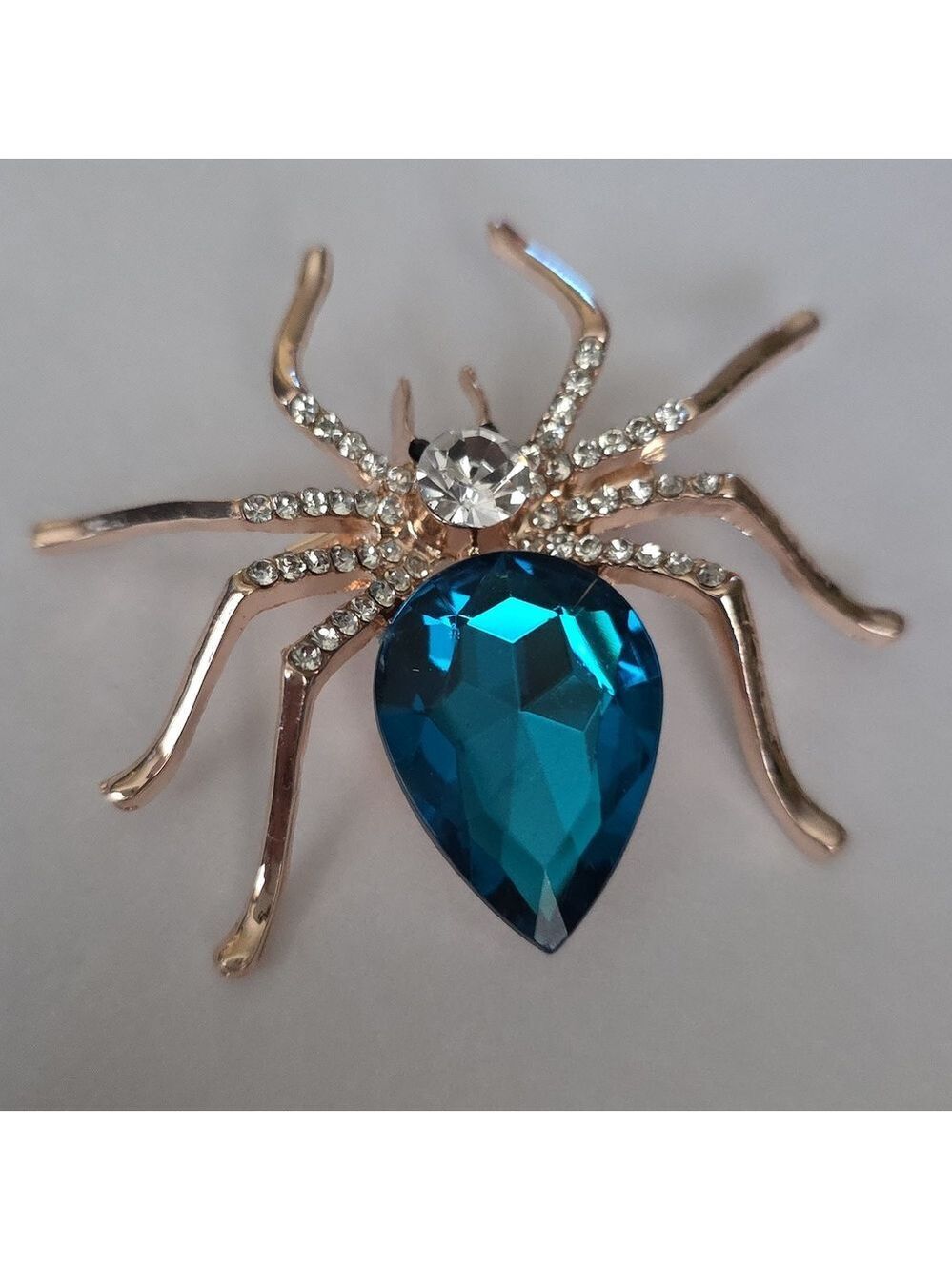 SPIDER Brooch  Simulated DIAMONDS